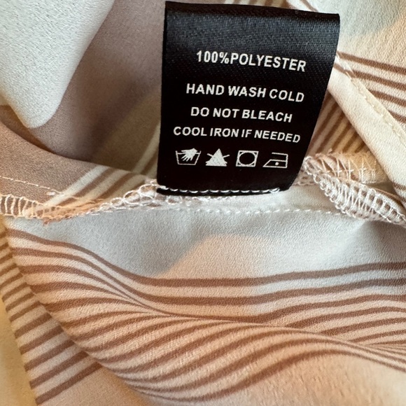 fab'rik Tan Sleeveless Wrap Blouse- NWT-Size M - Picture 13 of 13